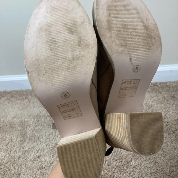 Sole Society Arizona night taupe block heel booties size 8 - Picture 6 of 10